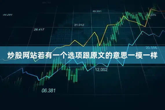 炒股网站若有一个选项跟原文的意思一模一样