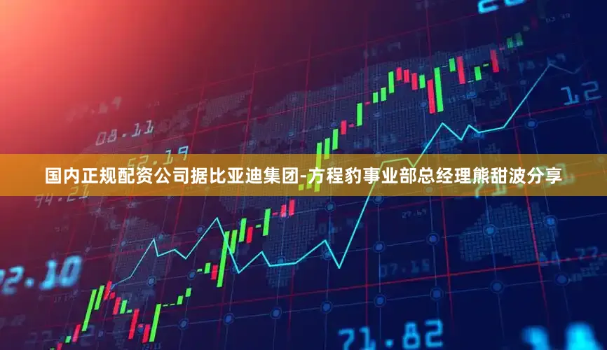 国内正规配资公司据比亚迪集团-方程豹事业部总经理熊甜波分享